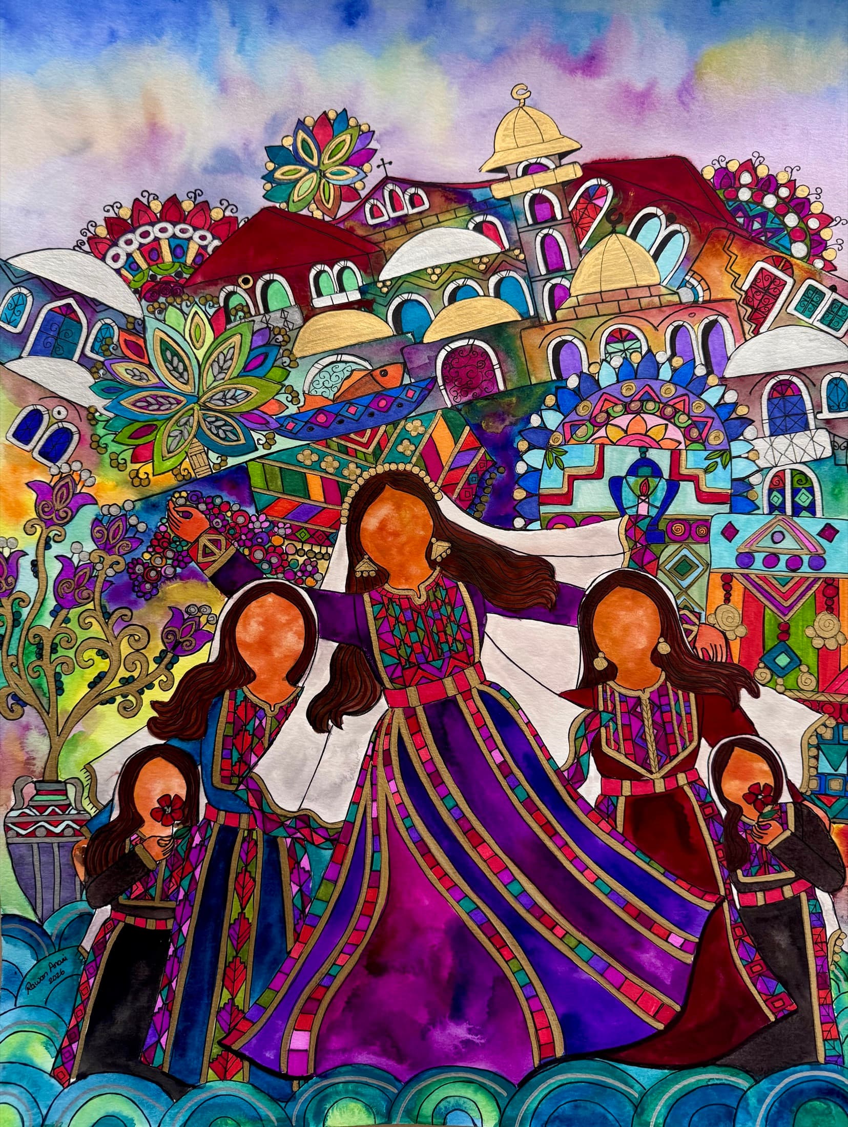 Mother and Daughters - Gaza